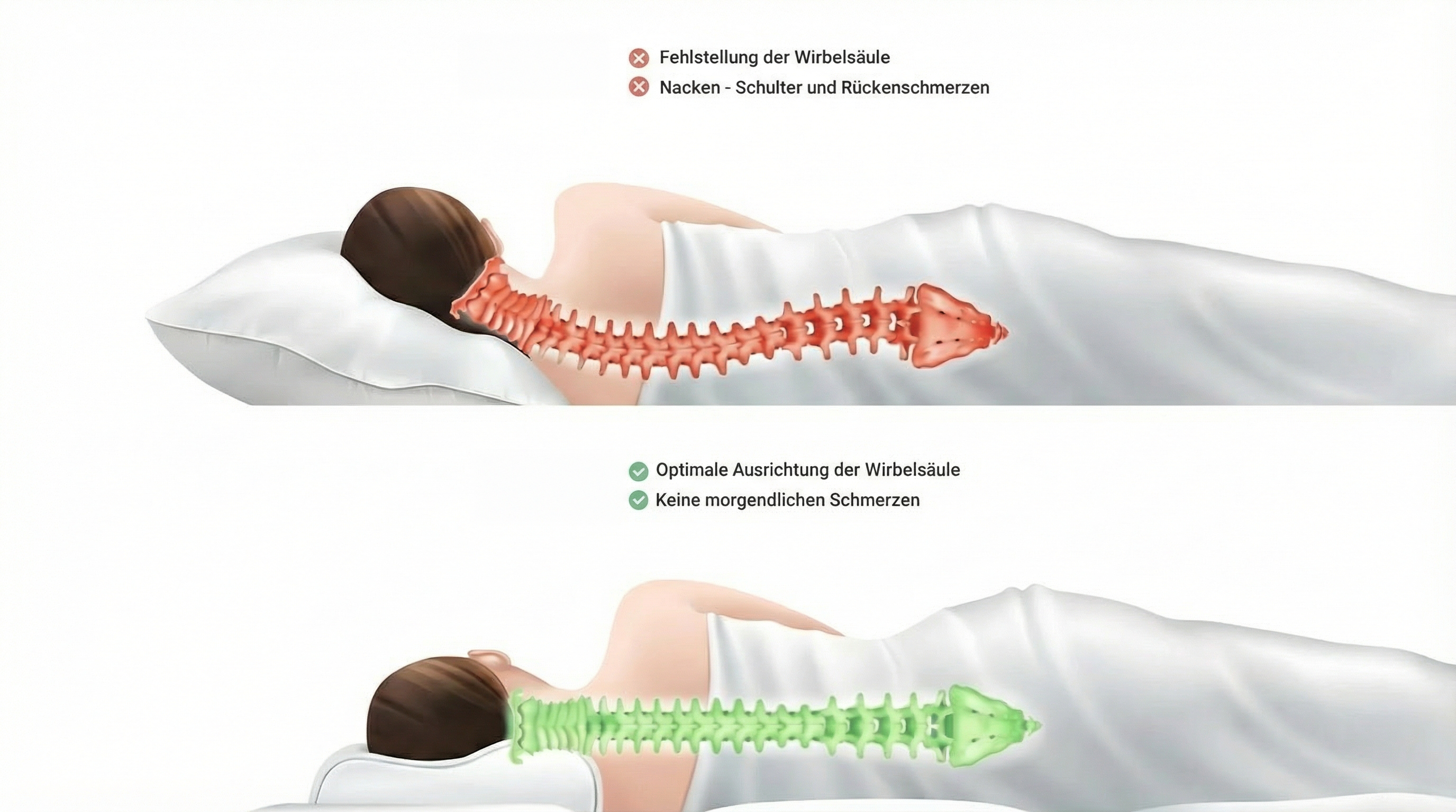 Hypnos – Schlafkissen für tieferen Schlaf